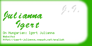 julianna igert business card
